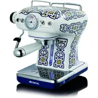 Ariete 1389/1C, Machine à espresso, 0,9 l, Dosette de café, Café moulu, 850 W, Bleu, Multicolore