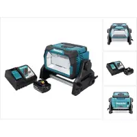 Makita DML 809 RF1 Projecteur de chantier LED sans fil 18 V 10000 lm + 1x batterie 3,0 Ah + chargeur