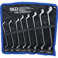 Bgs Jeu De Clés à Å¿il Doubles Coudées 6 X 7 - 20 X 22 Mm 8 Pièces