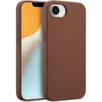 Accezz Coque Liquid Silicone avec MagSafe Apple iPhone 17e / 16e - New Tea Brown