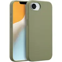 Accezz Coque Liquid Silicone avec MagSafe pour Apple iPhone 17e / 16e - Cooper Green