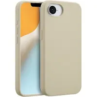 Accezz Coque Liquid Silicone avec MagSafe Apple iPhone 17e / 16e - Stone