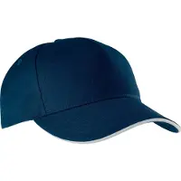 K-Up Pack 25 CASQUETTE SANDWICH CONTRASTÉ - 5 PANNEAUX Forest Green/Beige - K-up KP130 - Taille One size