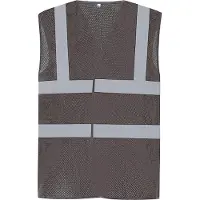 Yoko Gilet jaune haute visibilité à maille respirante Gris XXL