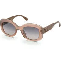 Twinset Stw098 Oval Woman Sunglasses Beige,Marron Violet Gradient Pink/CAT2 Homme