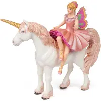 Papo Figurine Ballerine sur sa licorne - - LE MONDE ENCHANTE - Pour Enfant - À partir de 3 ans