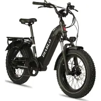 Diablo XR1 - Fatbike électrique - 20 pouces - Moteur 250W - Autonomie 100 km - 7 vitesses - Freins à disque hydrauliques - Batterie 720Wh - Cadre bas - Noir