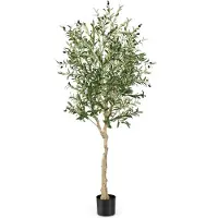 Coast Olivier Artificiel - 182 cm - 1296 Feuilles - Pot en ciment