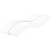 vidaXL Matelas en mousse pour enfants blanc 80x160 cm degré de fermeté H2 H3