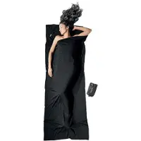 Cocoon - Drap de sac - Merino Rectangulaire Black en Laine - Noir