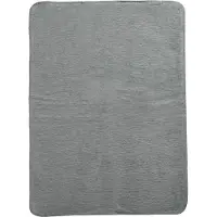 Meyco Babydecke gross gewebt Uni - grey - 100x150cm