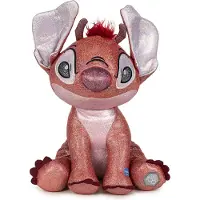 Disney Stitch Teddy Leroy 100th Glitter With Sound 28 Cm Orange