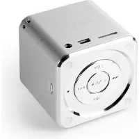 Technaxx Mini MusicMan Soundstation Argent - Mini haut-parleur portable / station de son avec lecteur MP3 intégré - Argenté