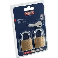 ABUS Cadenas à cylindre 45/40 Twins B/SB corps de serrure L.39mm MS gl.