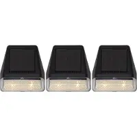 Star Trading Mur solaire à LED. 'Wally Mini', set de 3, 7x7,5cm chacun
