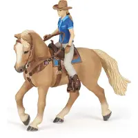 Papo Figurine Set Cowgirl (Vacarita) Sur Cal Usa