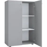 VCM XL bois Grande armoire à chaussures Étagère à chaussures Grande botte Meuble d'entrée Lona 3 compartiments