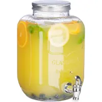 Relaxdays Getränkespender, Distributeur de boissons, Transparent