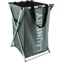MSV Pongotodo Laundry Clothes Basket Vert 35 x 35 x 58 cm