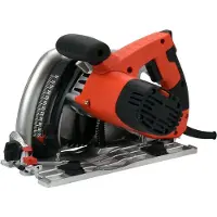 YATO Scie plongeante 1300W - Scie circulaire manuelle avec lame de 165 mm, profondeur de coupe 55 mm, démarrage progressif, réglage de la vitesse de rotation, guide parallèle inclus