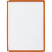 Durable Pochettes Sherpa pour système de présentation - format A4 - orange - 5 p