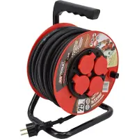 AWTOOLS enrouleur de rallonge professionnel 30m 3x2,5mm 16a / 3680w / ip44
