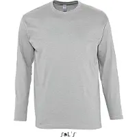 Sols Tee-Shirt Homme Col Rond MONARCH Gris clair melange - Sol's 11420 - Taille 5XL