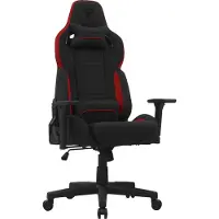 Sense7 Chaise de jeu Sense7 Sentinel tissu Gaming Chair, Noir-rouge, Chaise gaming, Noir, Rouge