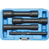 Bgs 5264 Douilles spéciales 1/2", profil rainuré en spirale, 150 mm de long, 4 pcs.