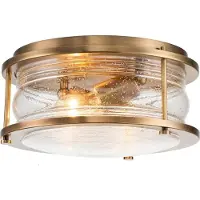 Quintiesse Plafonnier , Ashland Bay, dimmable, Or / laiton, Salle de bains, Métal