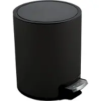 Spirella poubelle cosmétique 3 litres en inox avec abaissement automatique et seau intérieur "Riku" Poubelle de salle de bains Softclose Poubelle noire