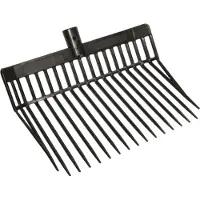 Kerbl Dunggabel Premium (ohne Stiel 17 Zinken UV-Stabiität) schwarz 323475