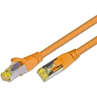 Wirewin Câble de raccordement : S/FTP, 0,25 m, orange (S/FTP, CAT6a, 0.25 m)