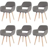 Mendler Chaise de salle à manger -A50 II (lot de 6)