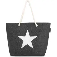Normani Sac de plage noir / blanc