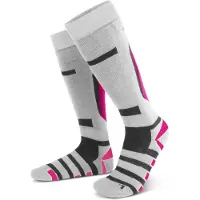Normani Chaussettes de sport ' Ripp ' rose / noir / blanc / blanc chiné