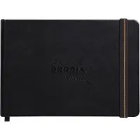 Rhodia Touch Mixed Media Book, papier Paint'On extra-blanc 250g - A6 paysage, 40 pages - Noir (A6, Blanc, Couverture rigide)