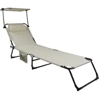 VCM Chaise Longue De Jardin Chaise Longue De Soleil Pliable Pliable Chaise Longue De Balcon Toit Bindox L