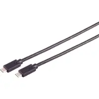 Shiverpeaks S/CONN maximum connectivity Câble de connexion USB-C, câble USB type-C mâle vers type C mâle, 3.2 Gen 2x2, 100W, 1,5m (13-62155)