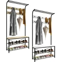 VCM bois,métal,banc,armoire à chaussures,étagère à chaussures,portemanteau,commode de siège,portemanteauTaliro