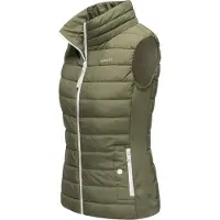 MARIKOO Gilet 'Reimii' olive / blanc
