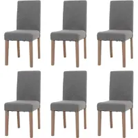 MCW Chaise de salle à manger Littau Bouclé (lot de 6)