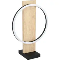 Eglo Lampe de table BOYAL Éclairage de table - L30 x l15 x H42,5 cm - noir, marron - 1X12W incl. - IP20