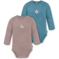Normani Barboteuse / body 'Auckland' bleu / mélange de couleurs / rose
