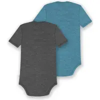 Normani Barboteuse / body 'Tauranga' bleu / gris / mélange de couleurs