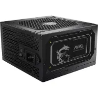 MSI Mag A850gl Pcie 5.0 3.0 850w 80 Plus Gold Modular Power Supply Noir One Size / EU Plug 220V