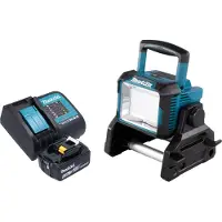 Makita DEADML 811 ST1 Projecteur de chantier sans fil 14,4 / 18 V 3000 lm LED + 1x batterie 5,0 Ah + chargeur