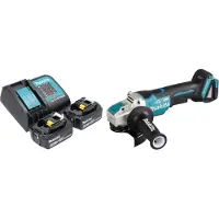 Makita DGA 520 STX1 Meuleuse d'angle sans fil 18 V 125 mm X-LOCK Brushless + 2x batterie 5,0 Ah + chargeur