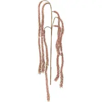 J-Line Branche pendant paillettes plastique rose clair
