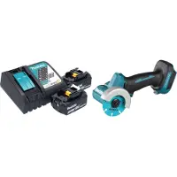 Makita DMC 300 RM Meuleuse d'angle sans fil 18 V 76 mm Brushless + 2x batterie 4,0 Ah + chargeur
